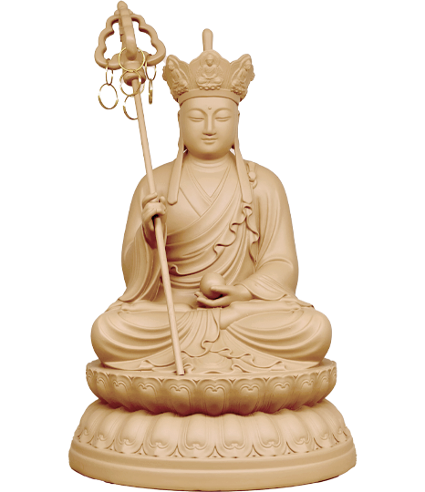 地藏王菩薩立體坐像18公分6吋