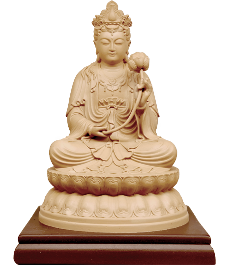 大勢至菩薩立體坐像10公分3吋